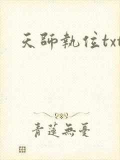 天师执位txt