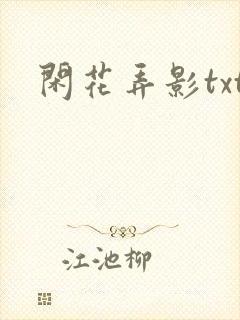 闲花弄影txt