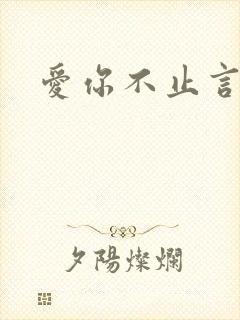 爱你不止言语