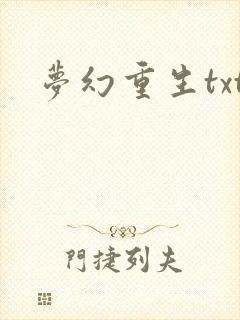 梦幻重生txt