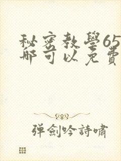 秘密教学65在哪可以免费阅读