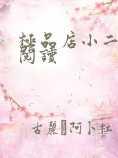 极品店小二全文阅读