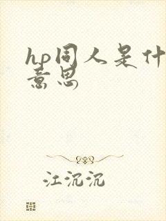 hp同人是什么意思