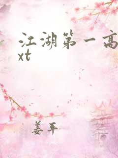 江湖第一高手txt