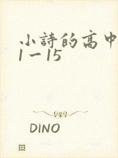 小诗的高中日记1一15