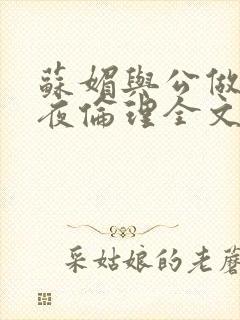 苏媚与公做了一夜伦理全文阅读