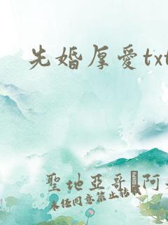 先婚厚爱txt