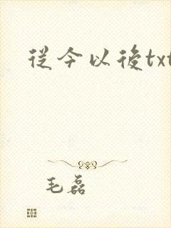 从今以后txt