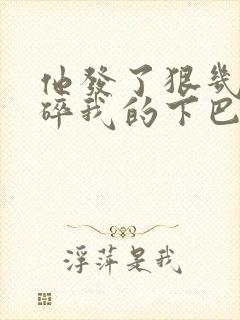 他发了狠几乎捏碎我的下巴