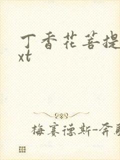 丁香花菩提树txt