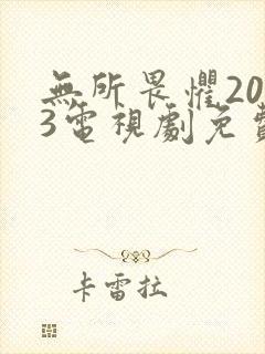 无所畏惧2023电视剧免费观看