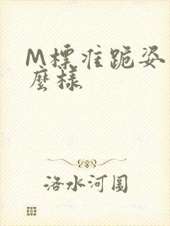 M标准跪姿是什么样