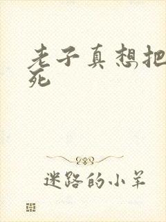 老子真想把你弄死