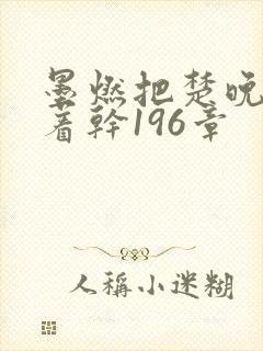 墨燃把楚晚宁按着干196章