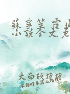 苏宁笙 霍止行小说全文免费阅读