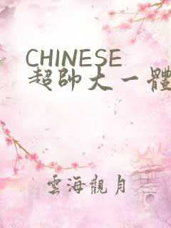 CHINESE超帅大一体育系精牛