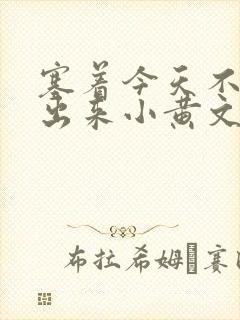 塞着今天不准拿出来小黄文