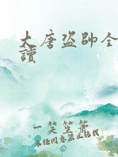 大唐盗帅全文阅读