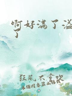 啊好满了溢出来了