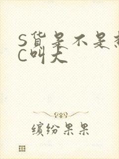 S货是不是想挨C叫大