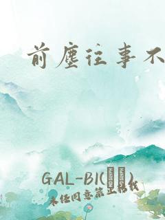 前尘往事不可追
