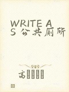 WRITE AS 公共厕所