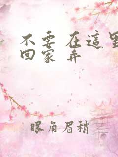 不要 在这里 回家 弄