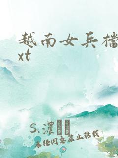 越南女兵档案txt