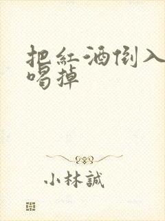 把红酒倒入b里喝掉