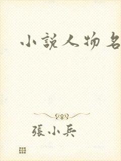 小说人物名