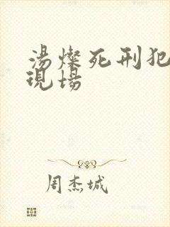 汤灿死刑犯枪决现场