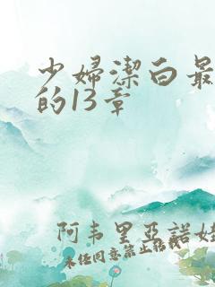 少妇洁白最刺激的13章