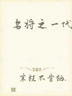 名将之一代天骄