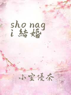 sho nagi 结婚