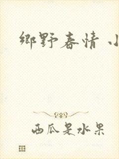 乡野春情 小说