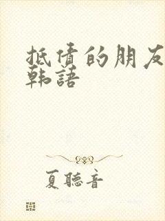 抵债的朋友麦子韩语