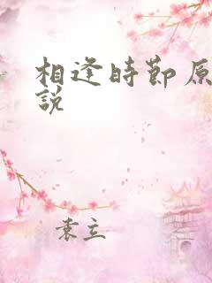 相逢时节原著小说
