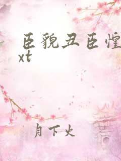 臣貌丑臣惶恐txt