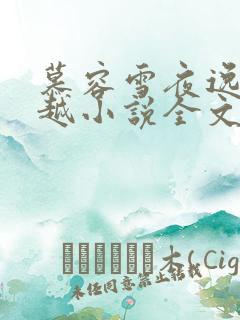 慕容雪夜逸尘穿越小说全文免费阅读