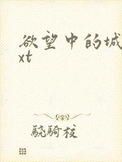 欲望中的城市txt