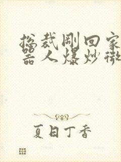 总裁刚回家被机器人爆炒微博