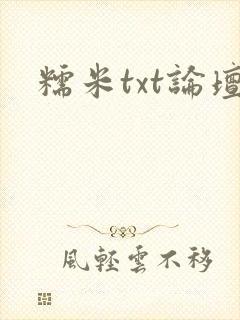 糯米txt论坛