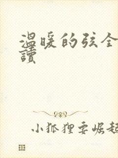 温暖的弦全文阅读