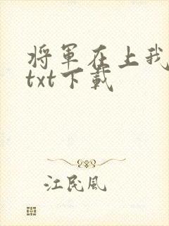将军在上我在下txt下载