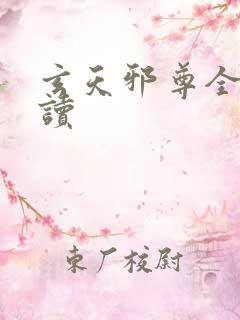 玄天邪尊全文阅读