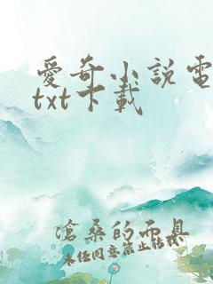 爱奇小说电子书txt下载