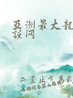 亚洲最大龙腾小说网