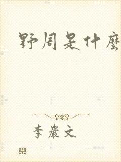 野周是什么意思