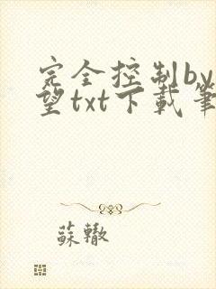 完全控制by天望txt下载笔趣阁