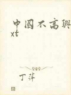 中国不高兴 txt